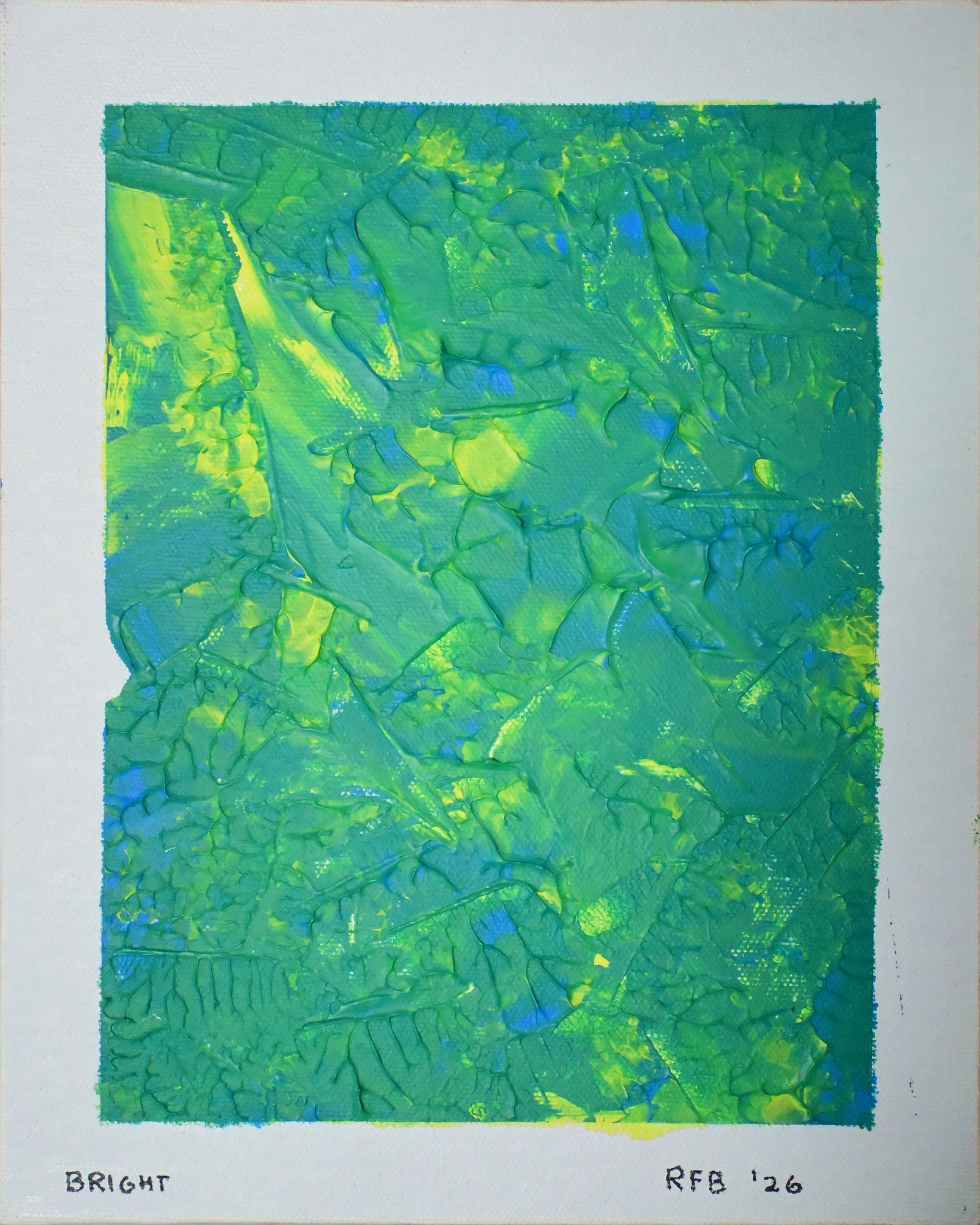 Bright, an original painting by Ruskin Felix, 2026