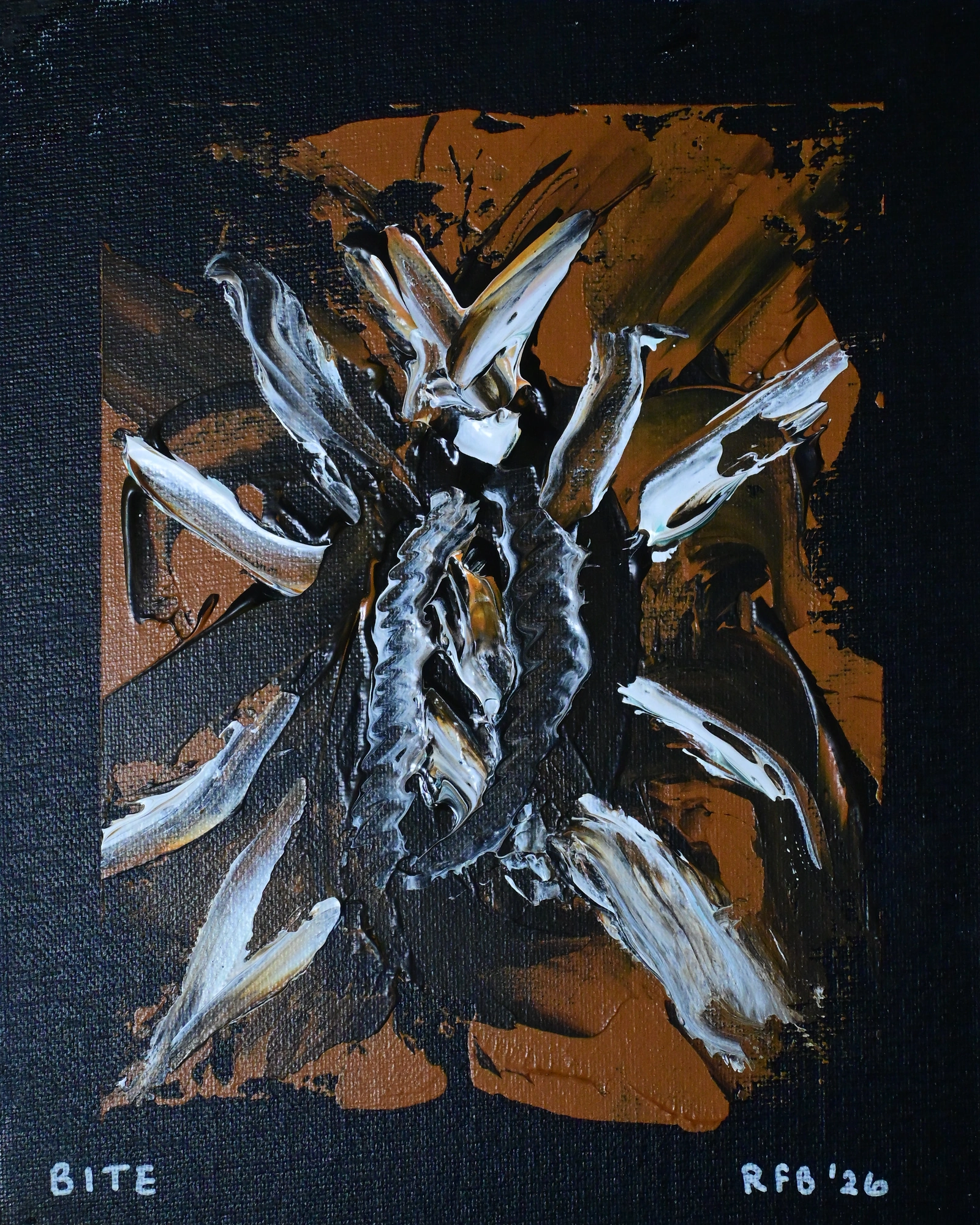 Bite, an original painting by Ruskin Felix, 2026