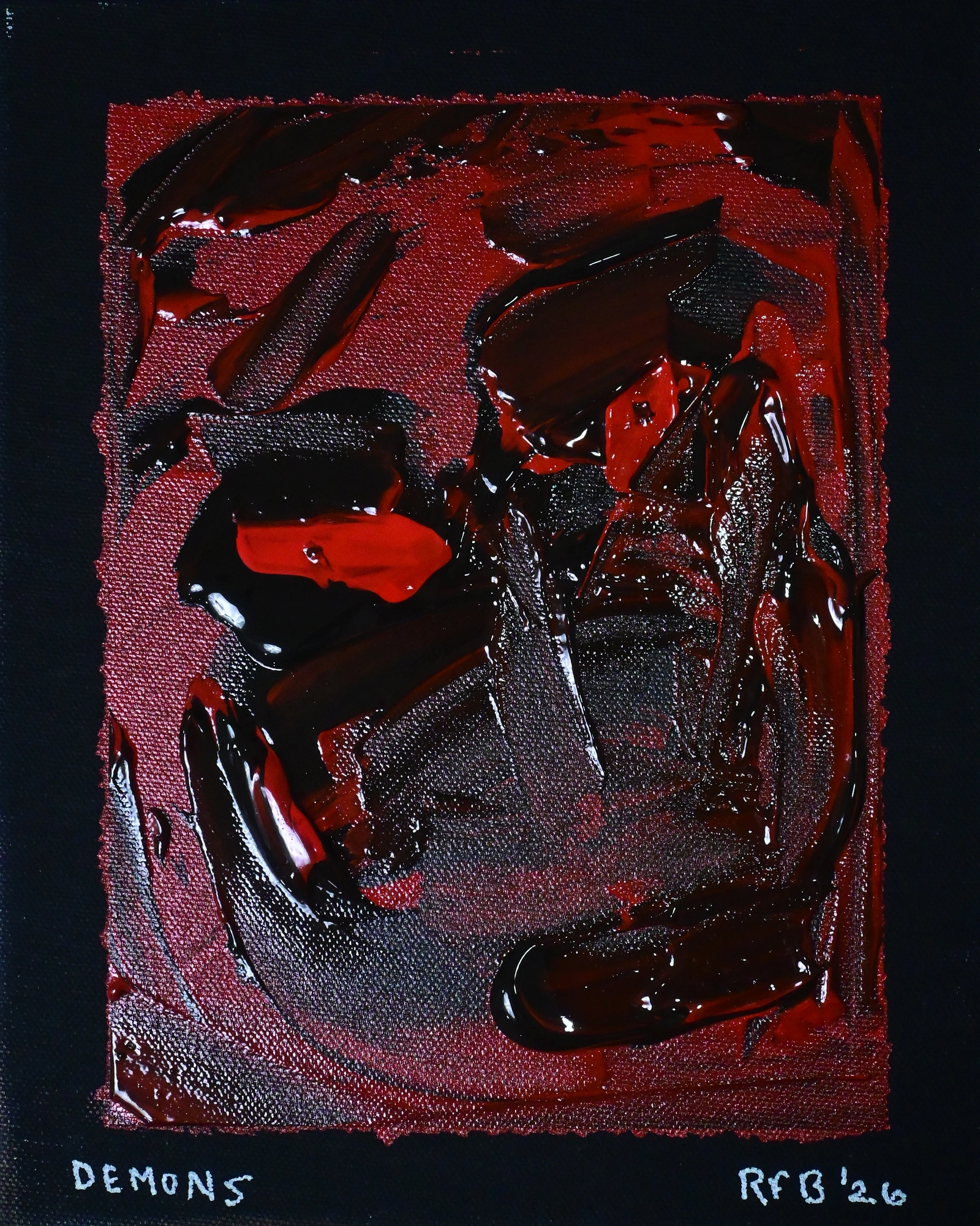 Demons, an original painting by Ruskin Felix, 2026