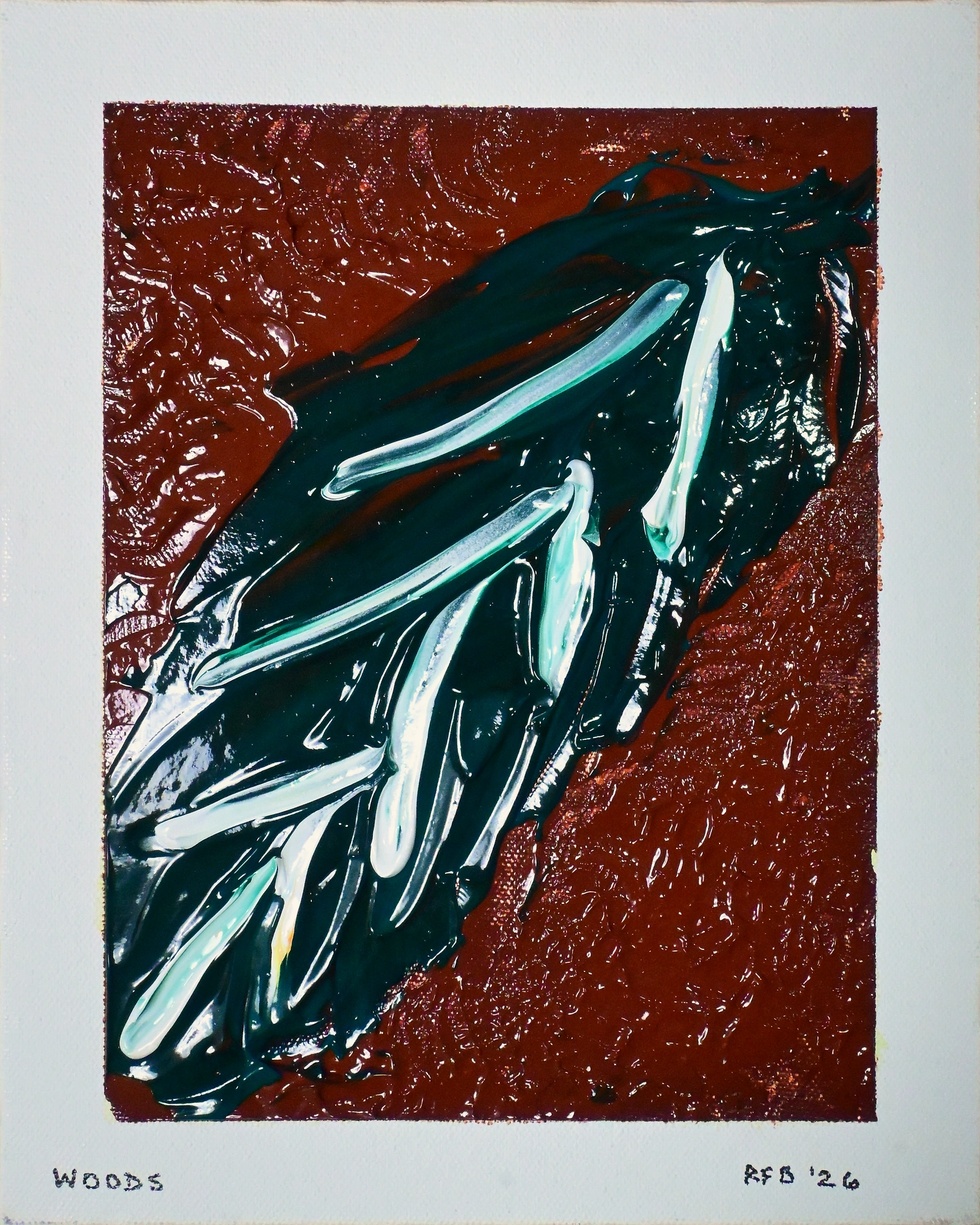 Woods, an original painting by Ruskin Felix, 2026